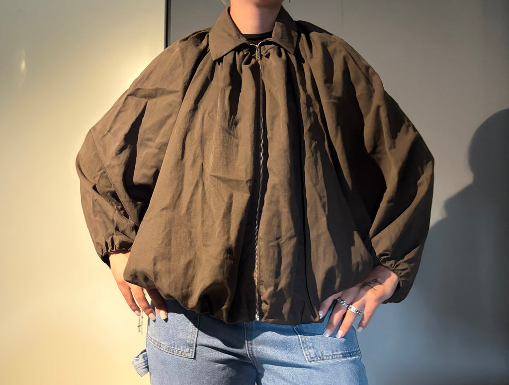 Flowy Oversized Bomberjack