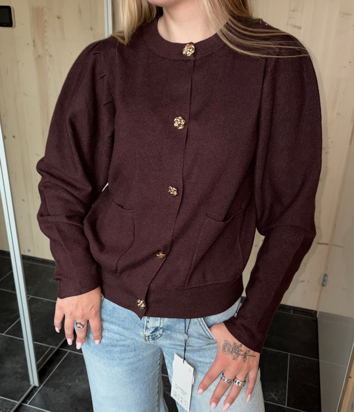 Dark Brown Cardigan