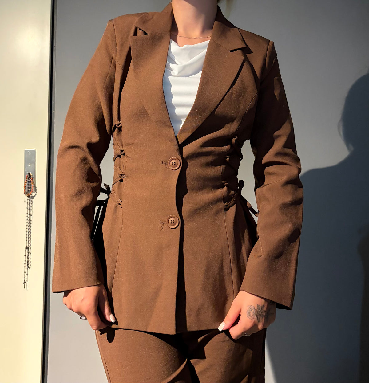 Bowy Brown Blazer