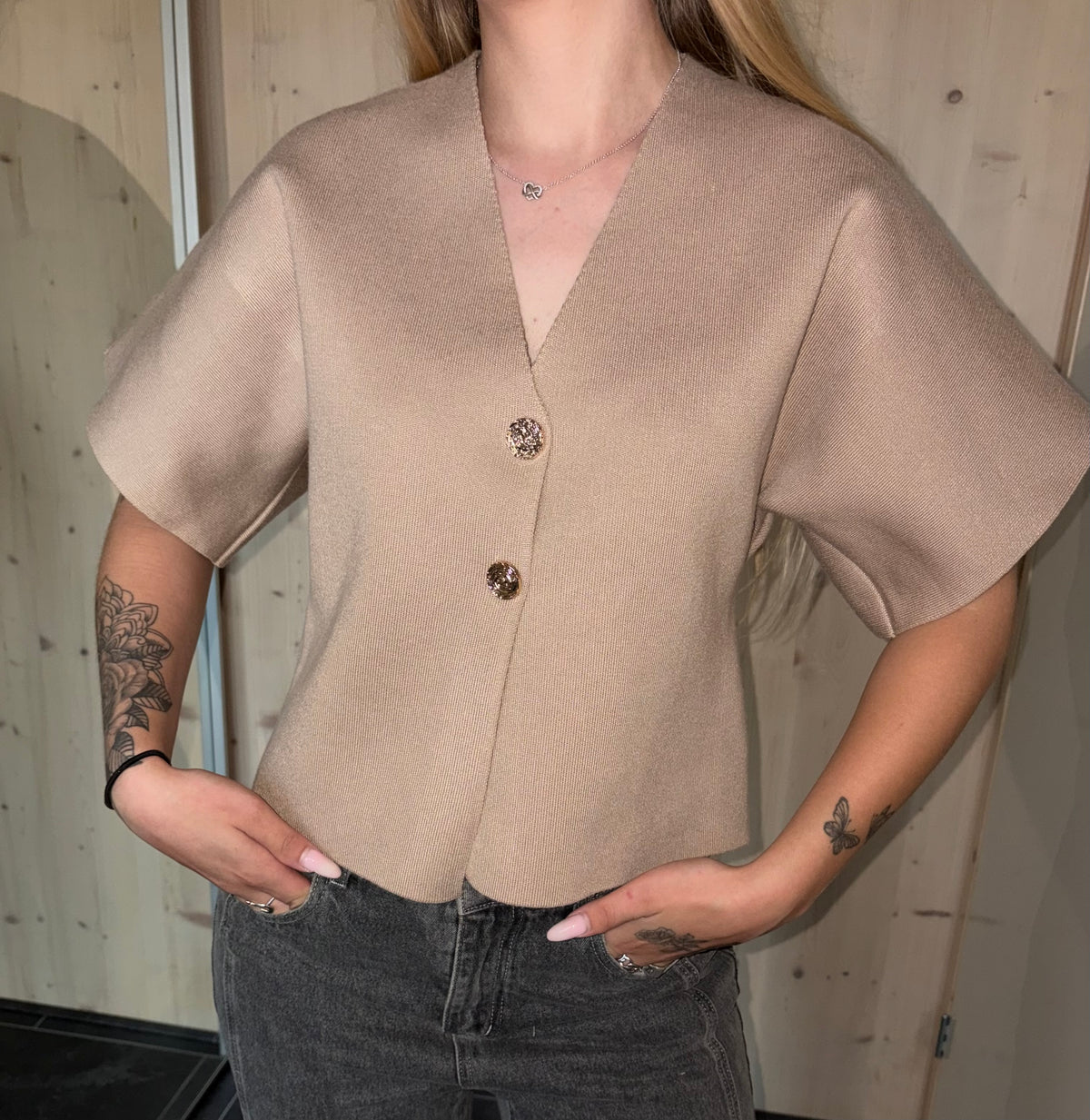 Luna Beige Vest