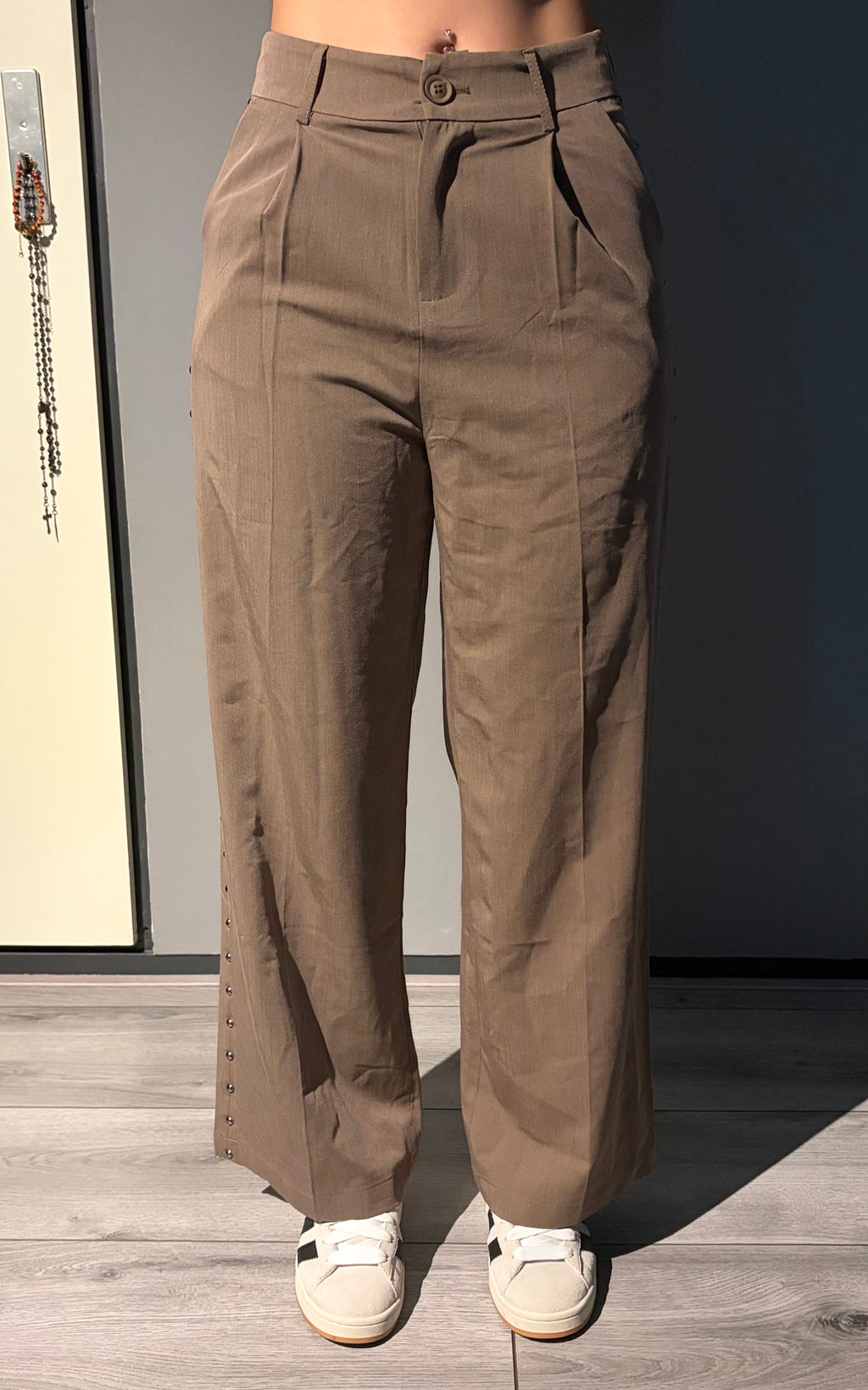 Coco Stud-Pantalon Khaki