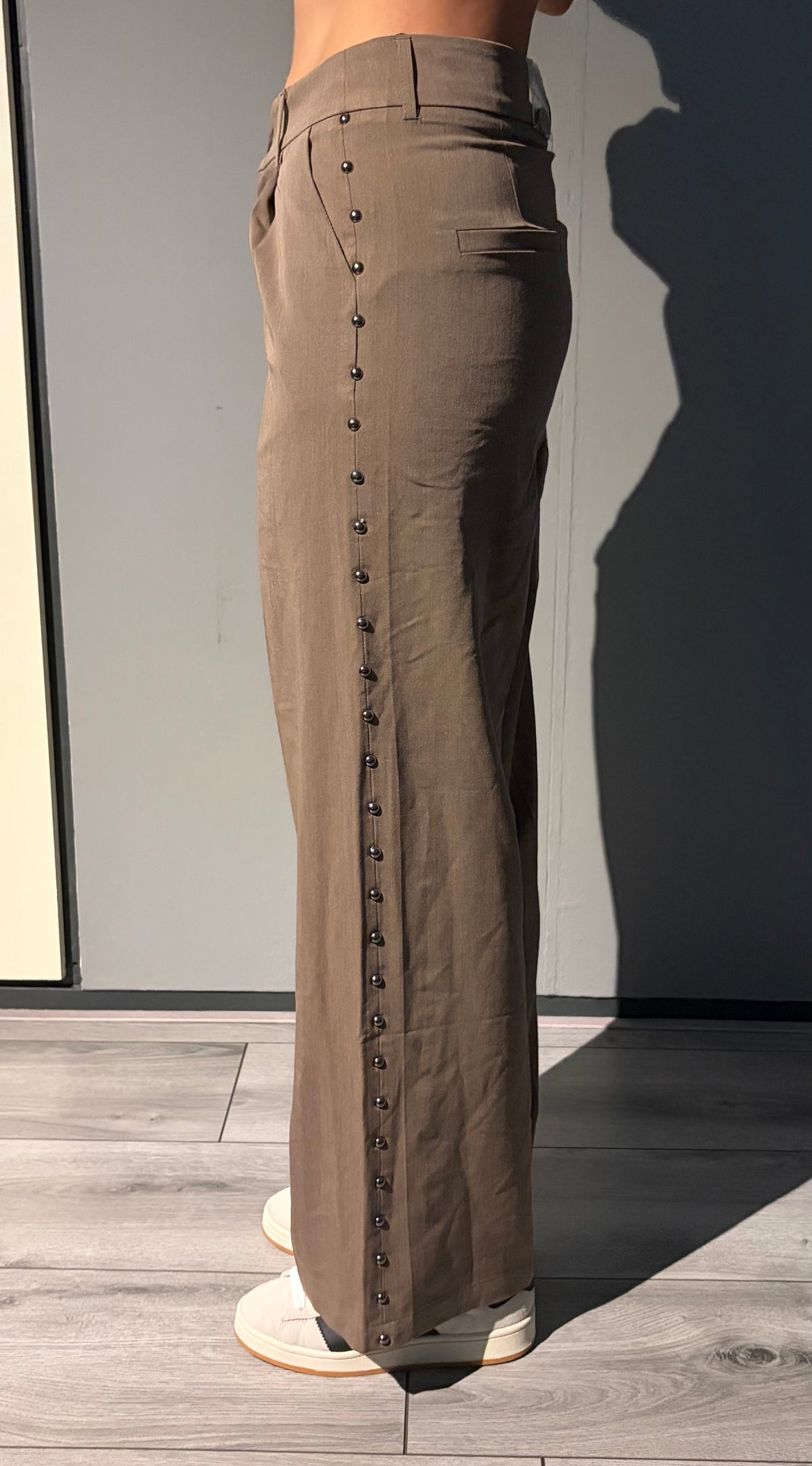 Coco Stud-Pantalon Khaki